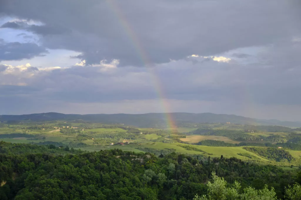 View over the Tuscan countryside 