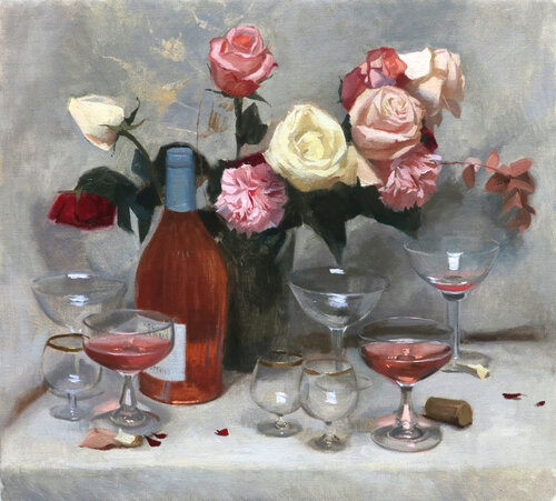 Wine and Roses by Tanvi Pathare who is hosting a workshop at the Villa Lena in Tuscany