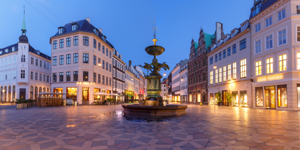 Strøget shopping street in Copenhagen