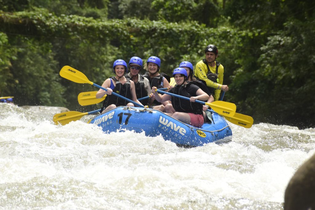 Whitewater rafting on the River Bosa in Costa Rica
