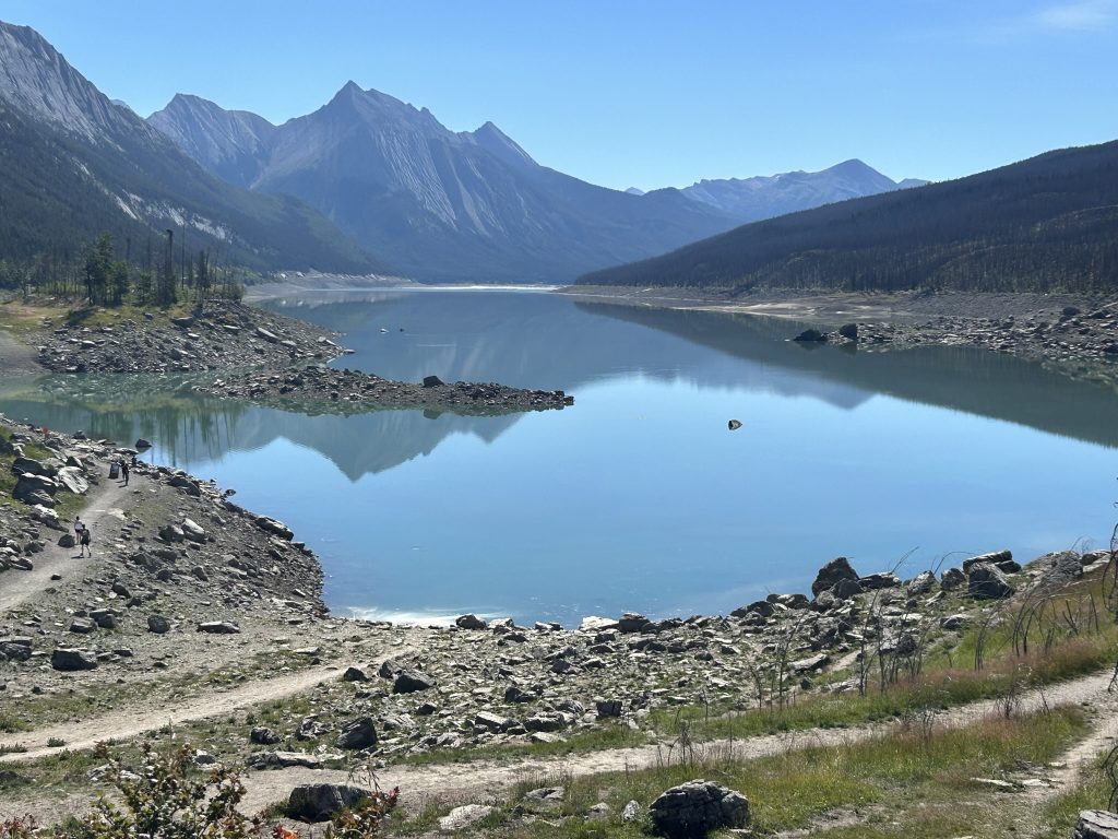 Medicine Lake, also known as Disappearing Lake in Jasper National Park