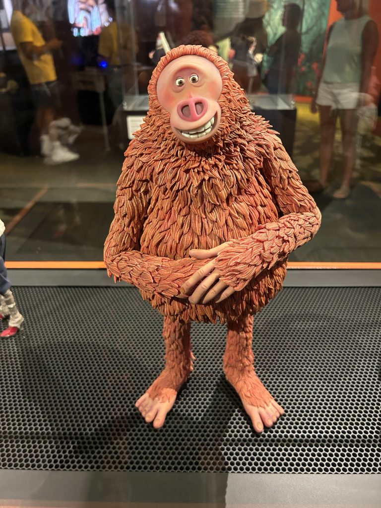 Model of a yeti from the LAIKA special exhibition at MoPOP in Seattle