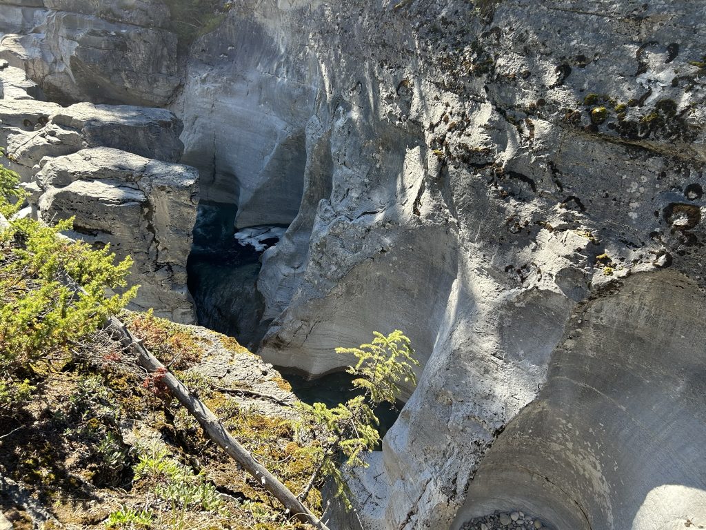 View of Maligne Canyon in Jasper National Park