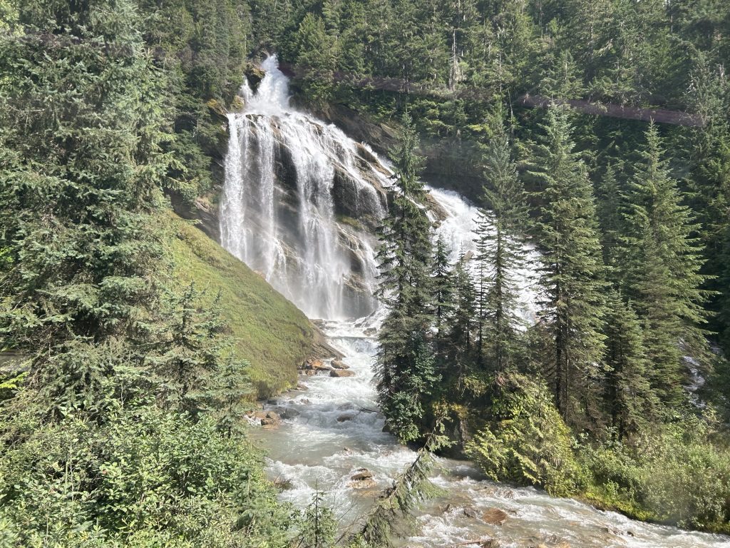 Pyramid Falls in the Rocky Mountains of BC