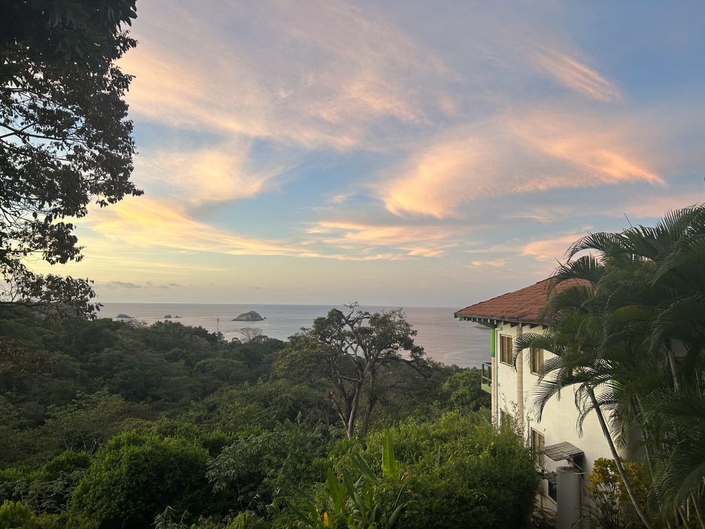View from hotel room at Si Como No Resort in Manuel Antonio Costa Rica