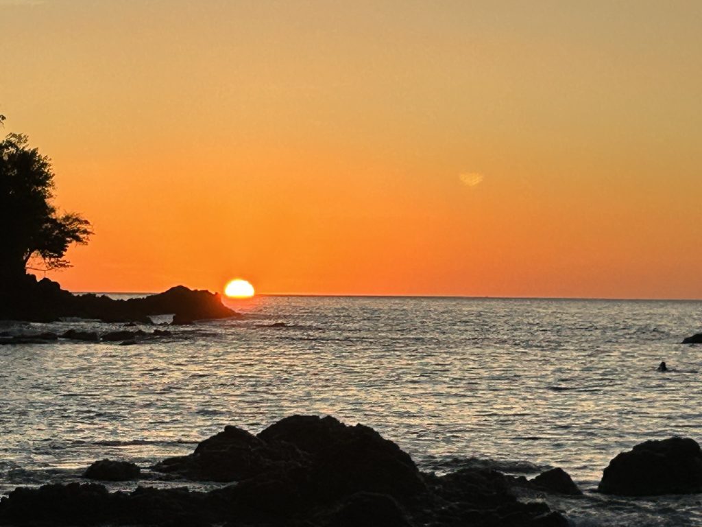 Sunset from Copa de Arbol Resort on the Osa Peninsula in Costa Rica