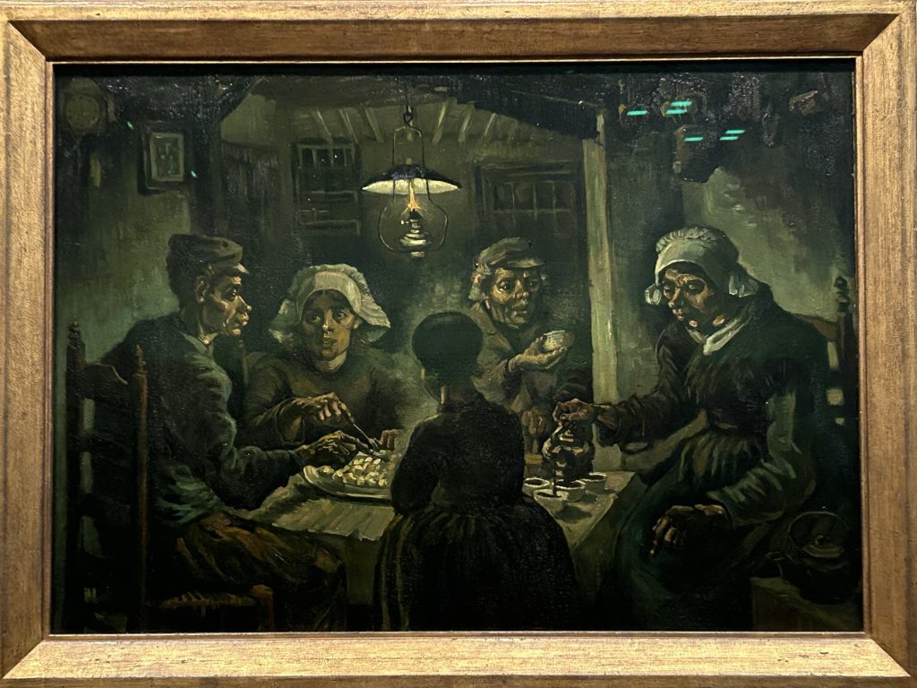 The Potato Eaters by Van Gogh featured in The Van Gogh Museum in Amsterdam