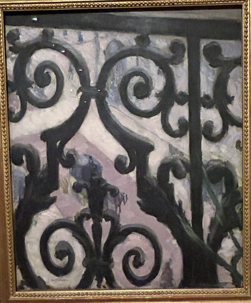 View Seen Through a Balocny by Gustave Caillebotte