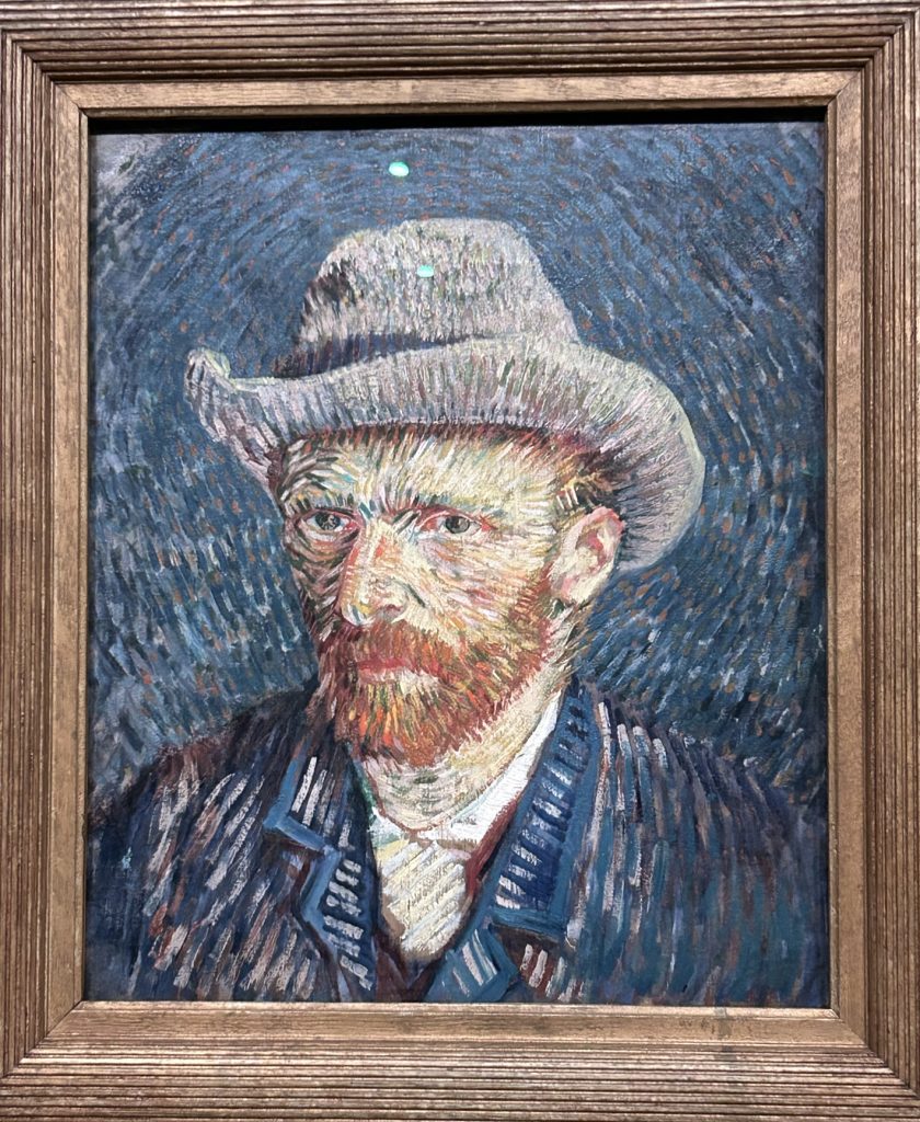 Self portrait of Van Gogh at the Van Gogh Museum in Amsterdam