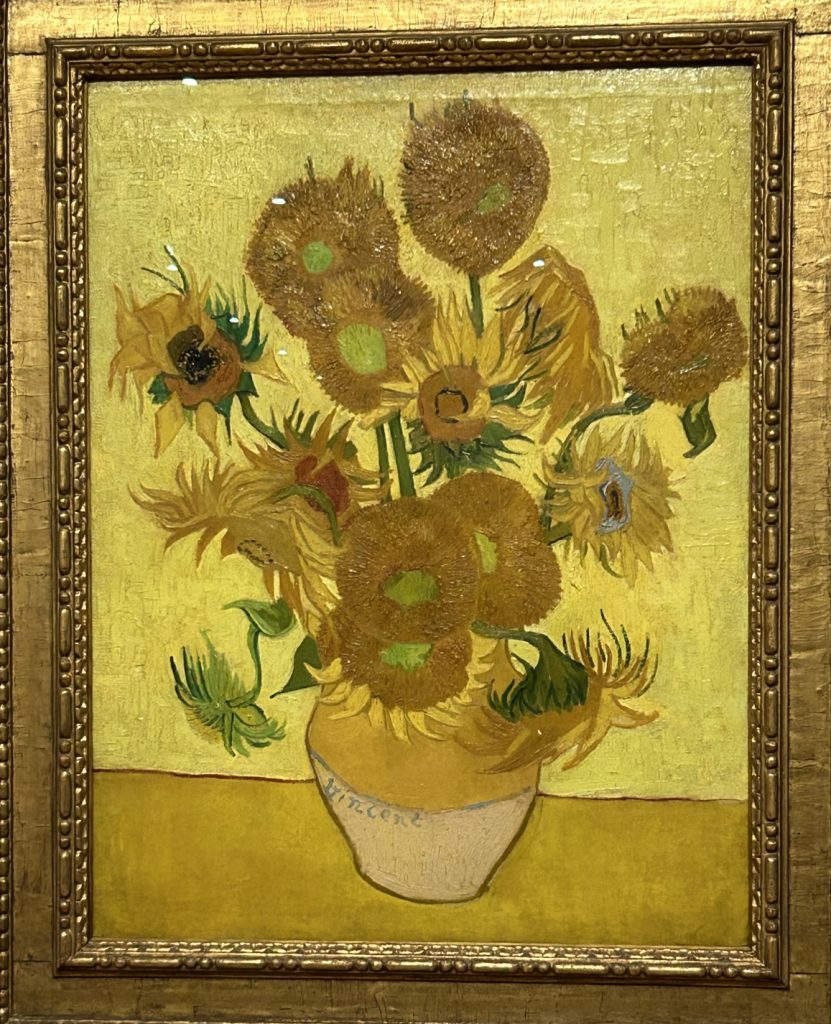 The Sunflowers by Vincent Van Gogh at the Van Gogh Museum in Amsterdam