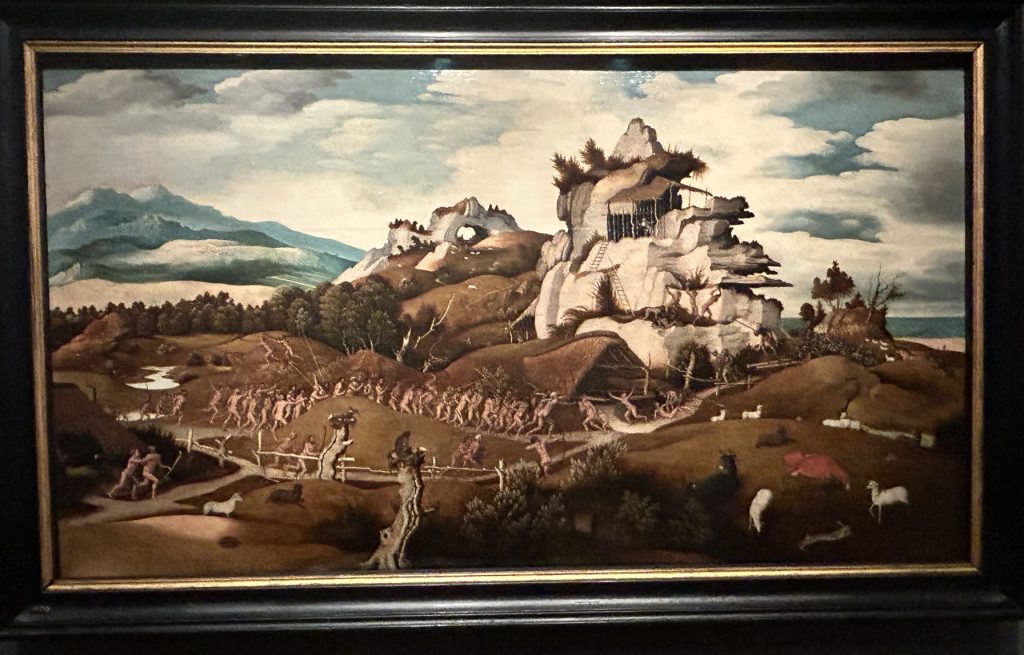 Painting of soldiers in the New World at the Riiksmuseum in Amsterdam