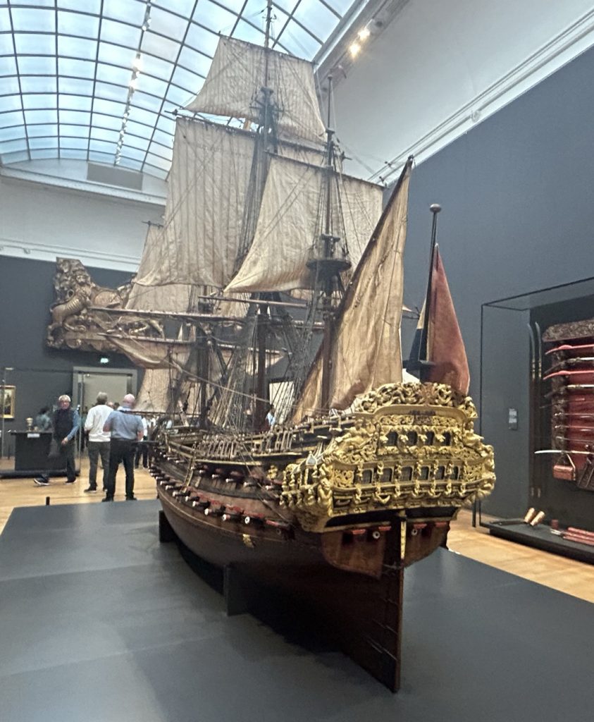 Model ship in the Riiksmuseum in Amsterdam