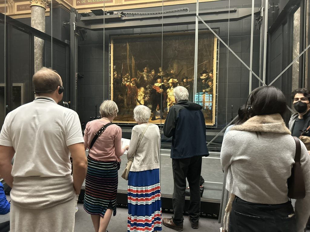 The Night Watch at the Riiksmuseum in Amsterdam