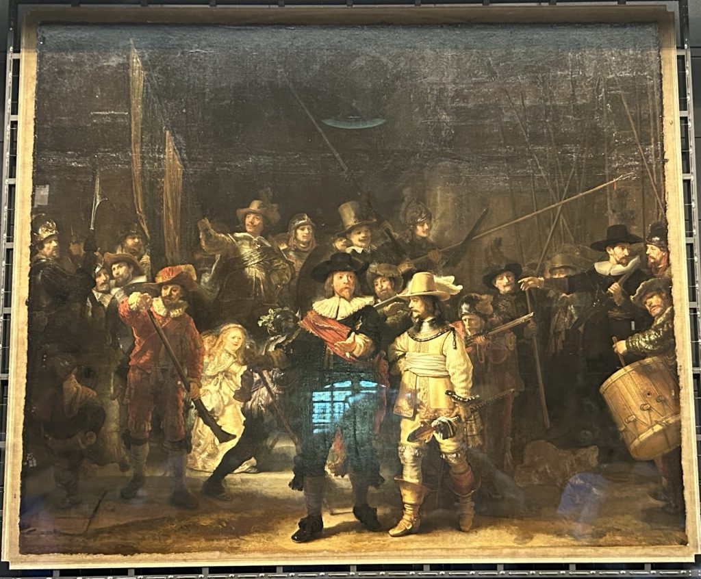 Night Watch at the Riiksmuseum in Amsterdam
