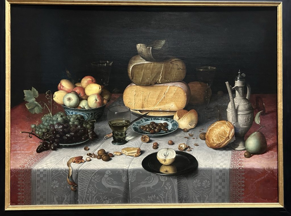 Still life with cheese in the Riiksmuseum in Amsterdam