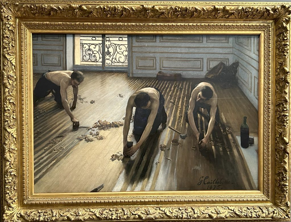 The Floor Scrapers by Gustave Caillebotte at the Musee d'Orsay in Paris