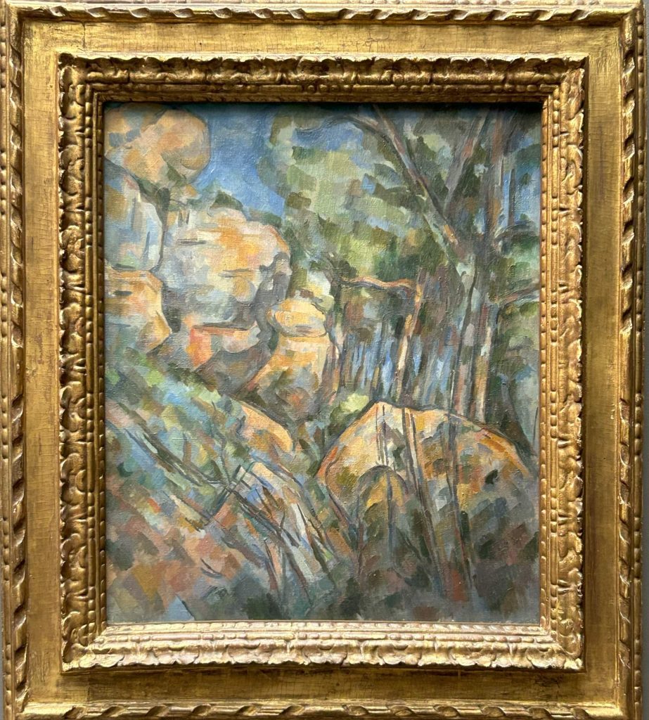 Rochers près des grottes au-dessus du Château-Noir by Cezanne at the Musee d'Orsay in Paris