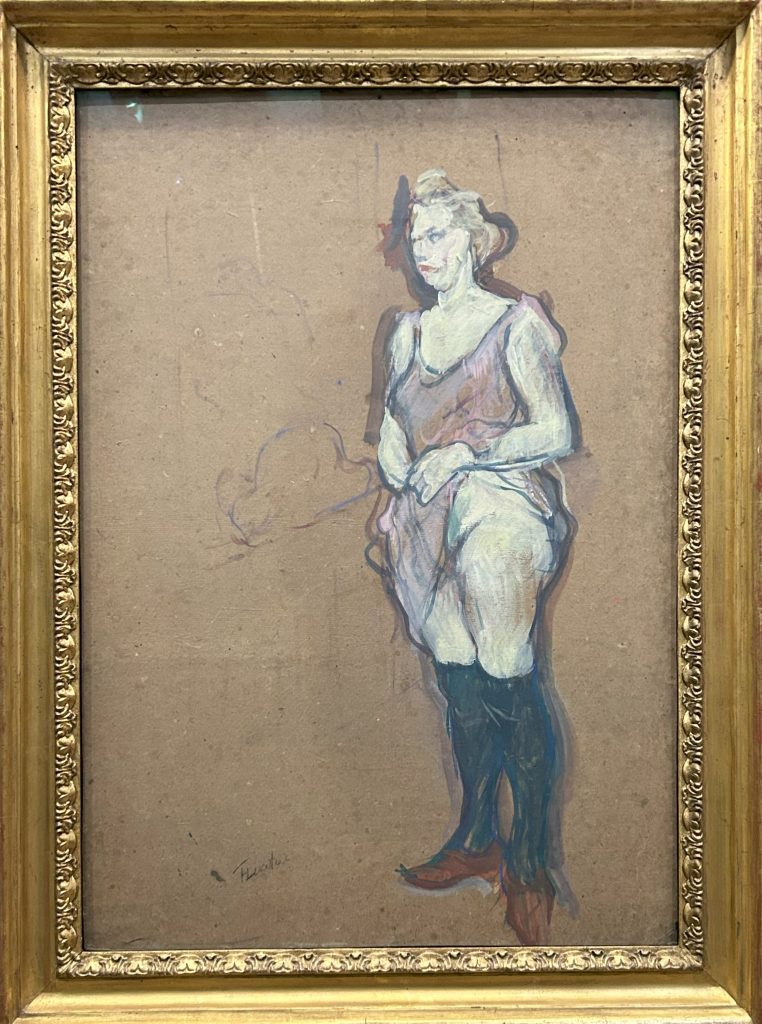 Blonde prostitute, also known as Study for the Medical Inspection by Toulouse-Lautrec at the Musee d'Orsay in Paris
