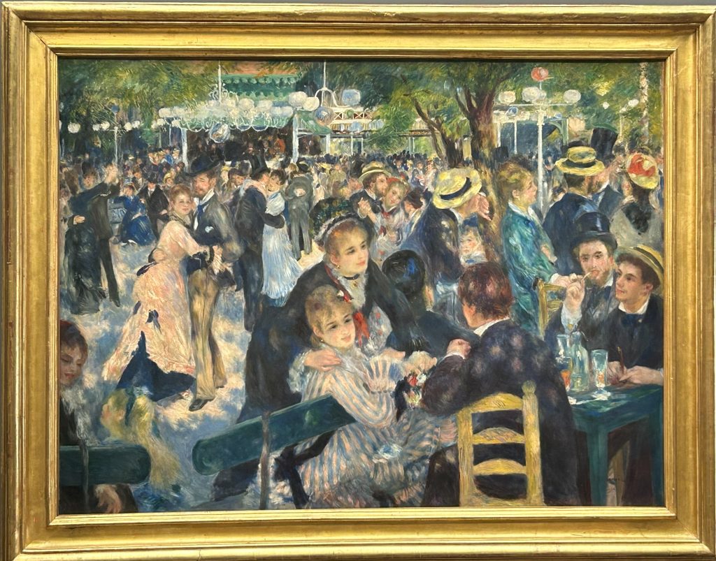  Dance at the Moulin de la Galette by August Renoir at the Musee d'Orsay in Paris