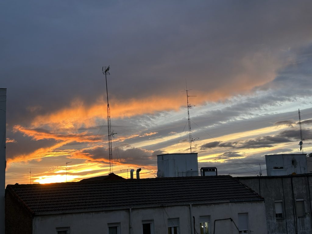 Sunset over Madrid