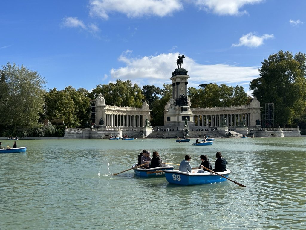 Retiro Park Lake in Madrid