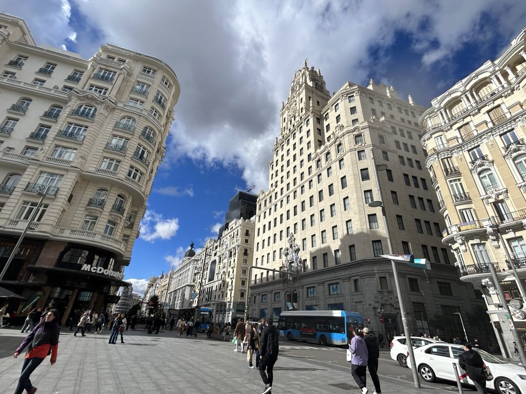 Gran Via Buildings in Madrid
