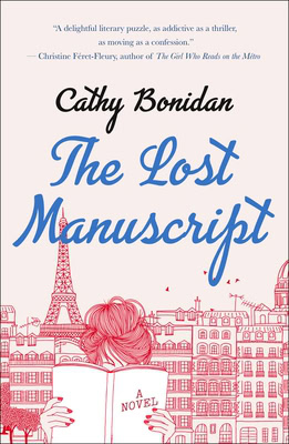 A charming book cover featuring a red-hued Parisian skyline and a young woman holding an open book, with the Eiffel Tower in the background, emphasizing the theme of mystery and discovery.