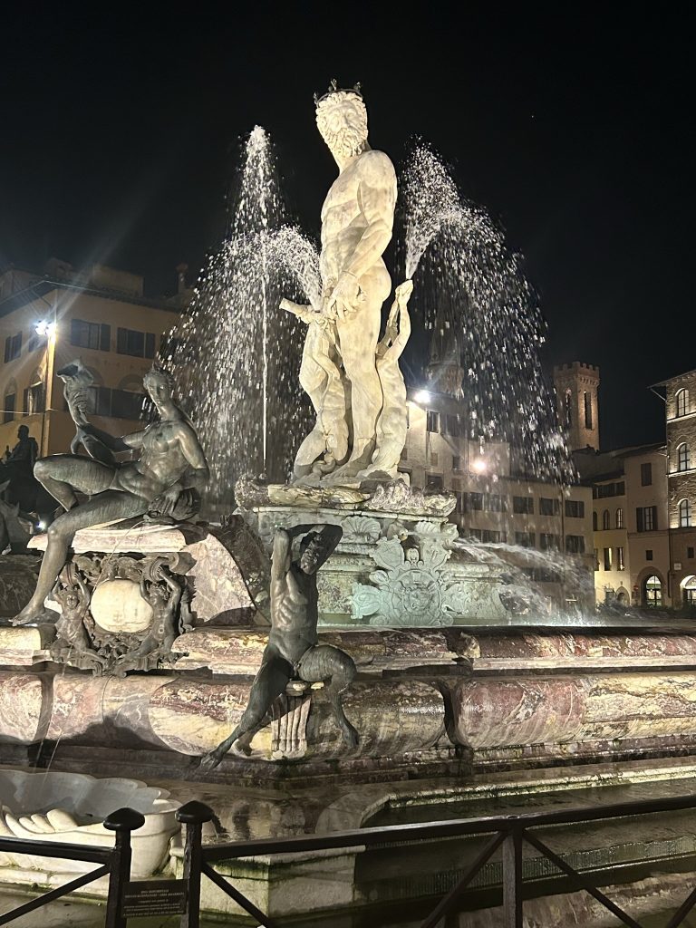 Neptune's Fountain in the Piazza della Signoria in Florence