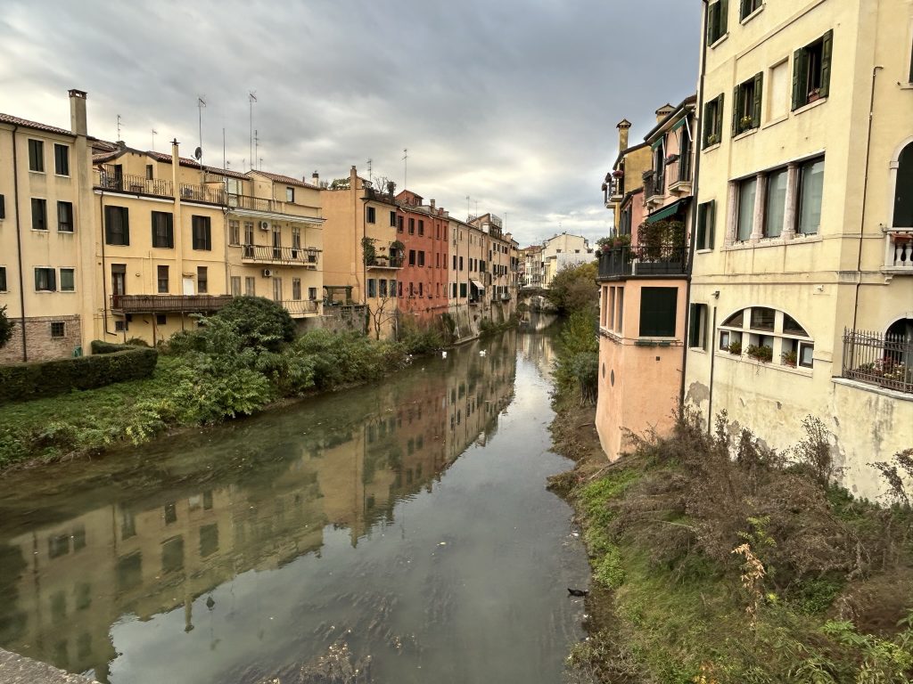 Peaceful side canal in Padua