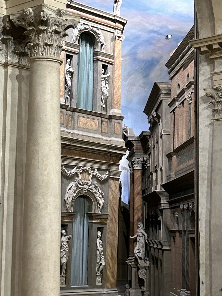 A street in the Teatro Olimpico in Vicenza, Italy