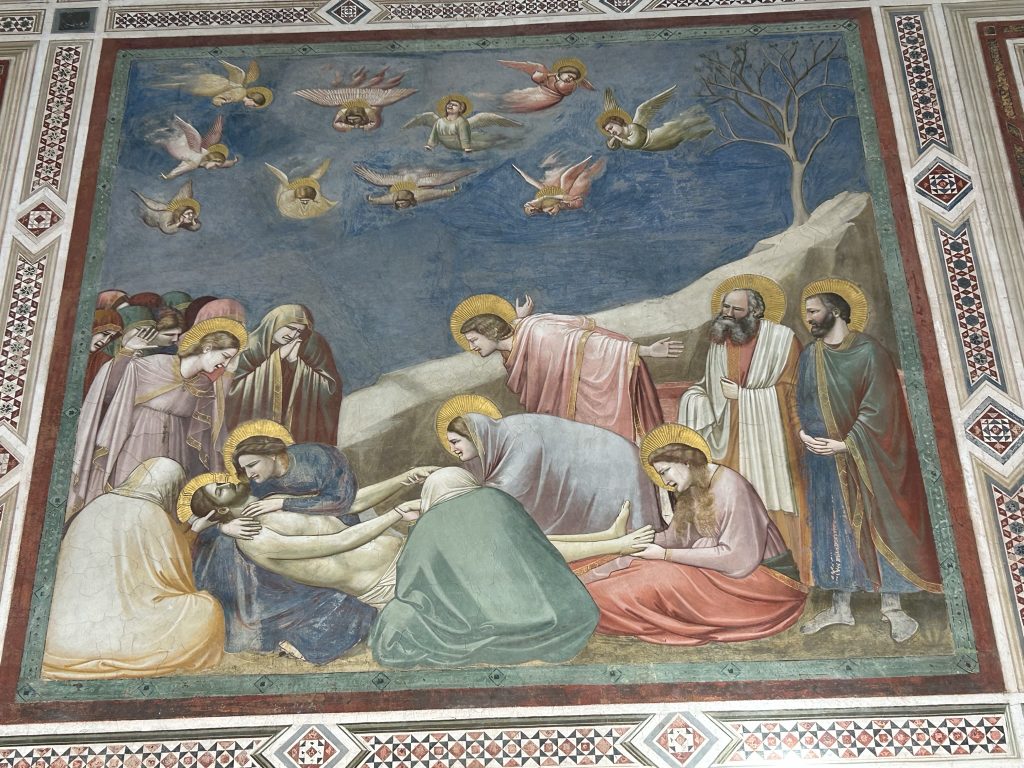 Fresco by Giotto in the Scrovegni Chapel in Padua