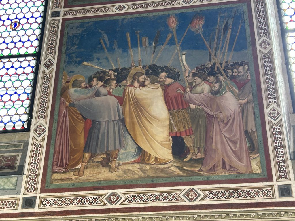 Fresco by Giotto in the Scrovegni Chapel in Padua