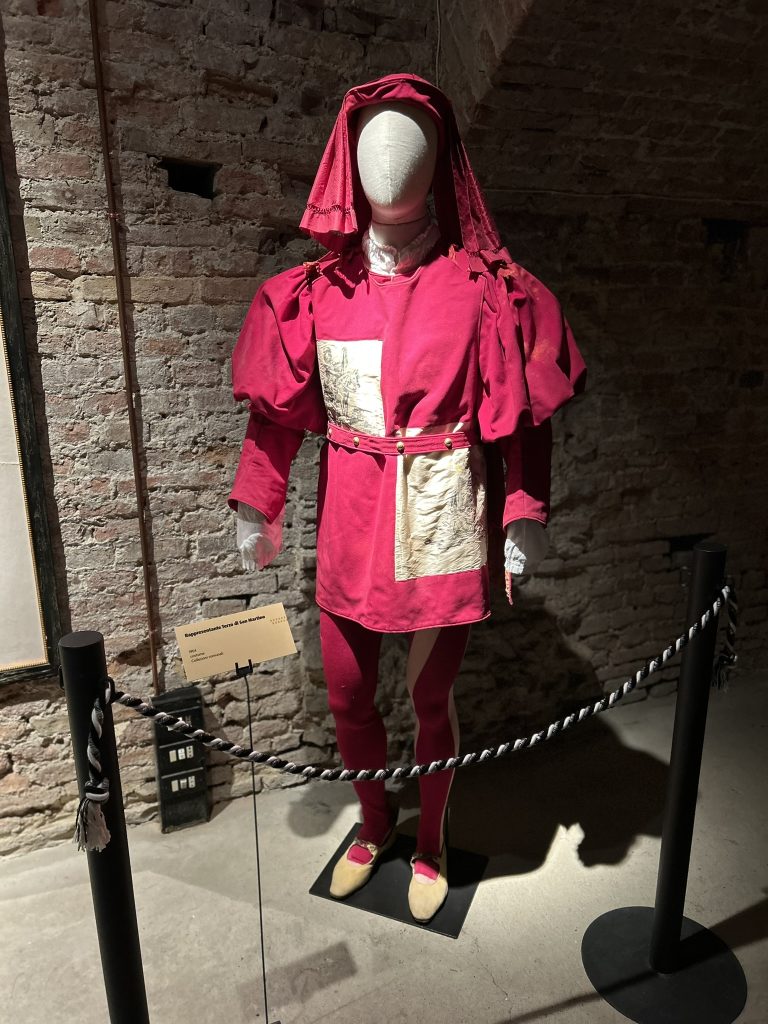 Siena palio costume in red