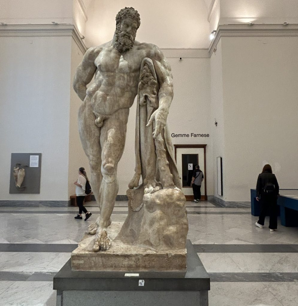 Hercules at Rest at the National Archaeological Museum in Naples, Italy
