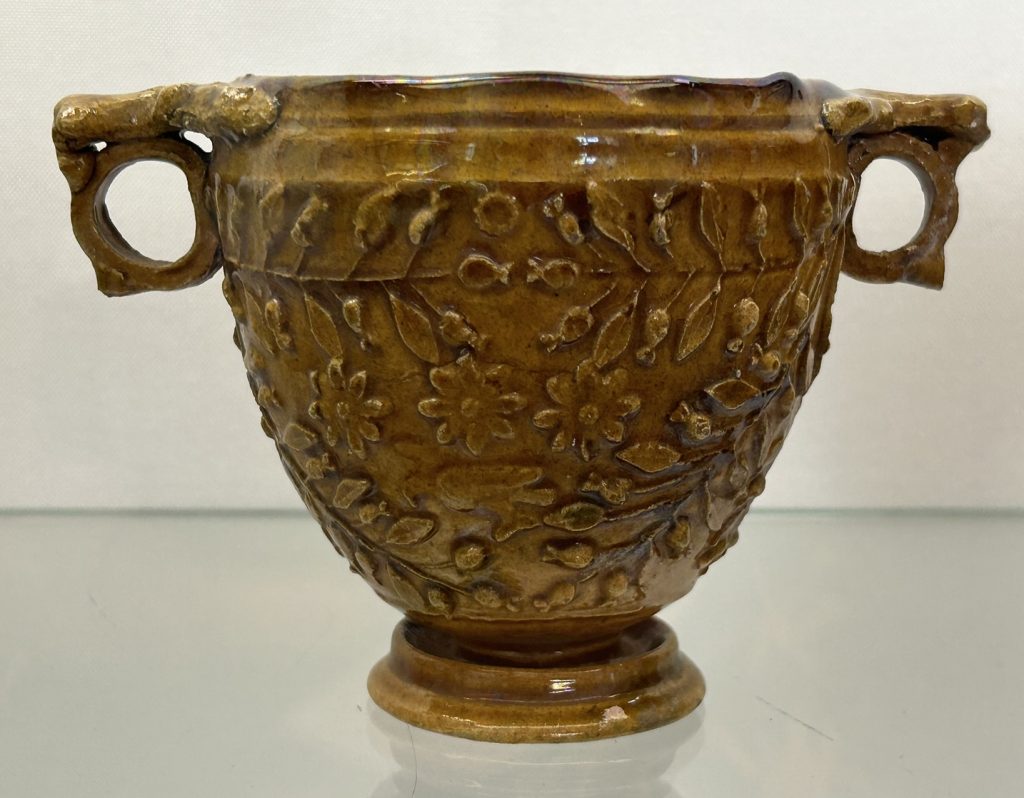 Deep wine cup at the National Archeaological Museum in Naples
