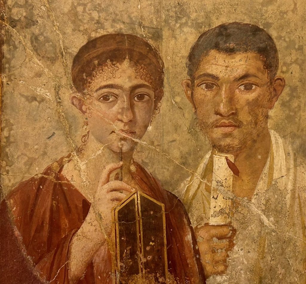 Terentius Neo and his wife - a Roman portrait at MANN