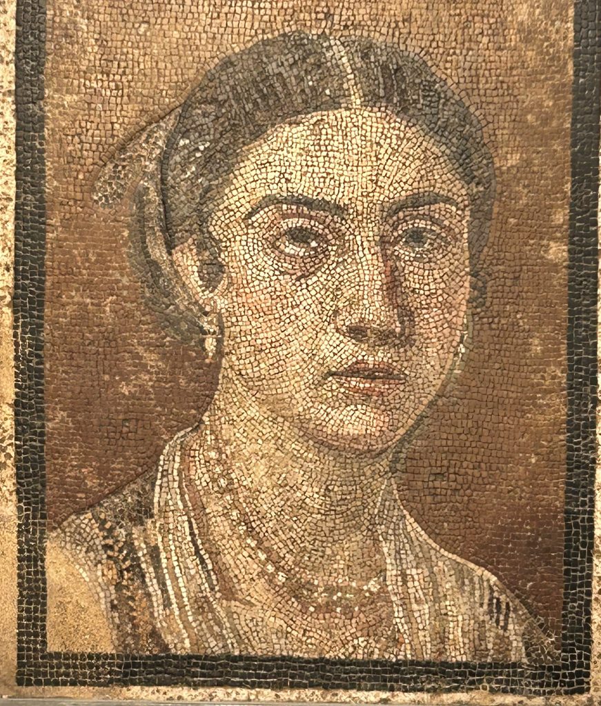 Mosaic of a young woman
