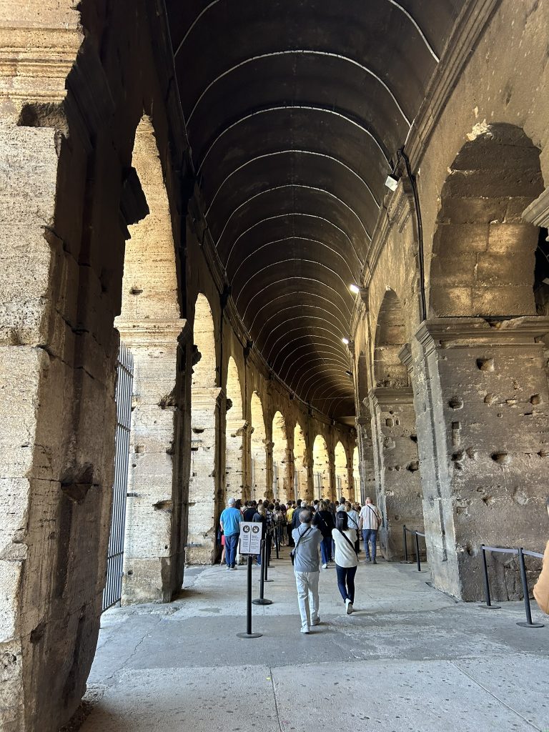 inside roman colosseum