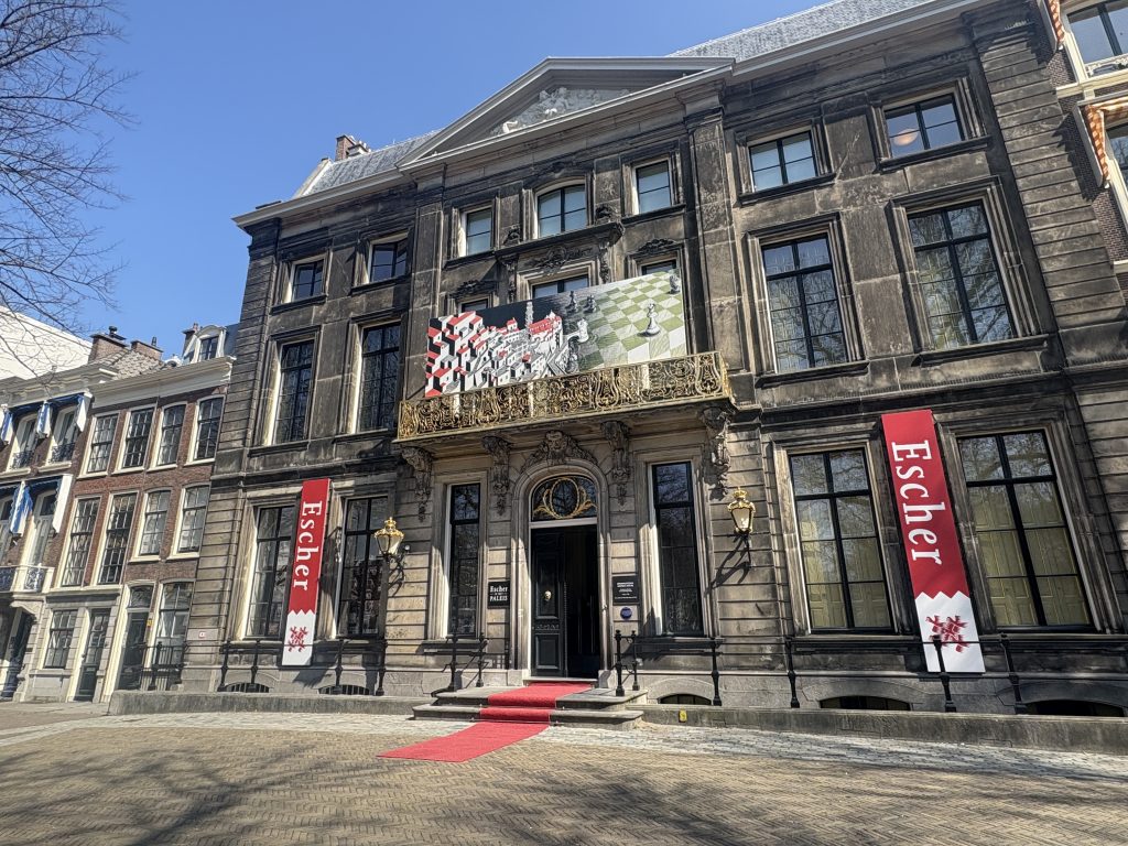 Escher in the Palace facade in the Hague