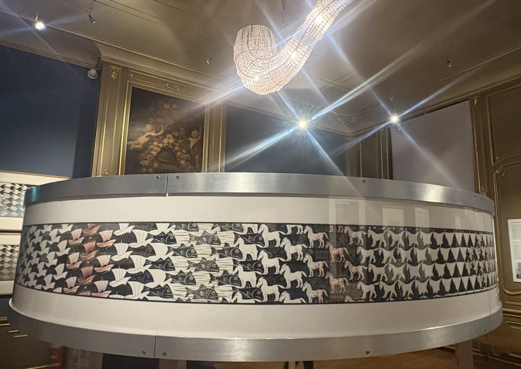 Metamorphosis by M. C. Escher at Escher in the palace in the Hague, the Netherlands