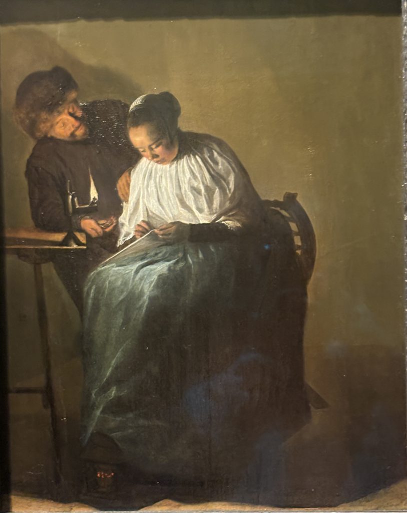 Man Offering Money to a Young Woman, Judith Leyster, 1631 exhi bited in the Mauritshuis in the Hague