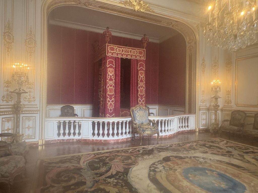 Proscenium arched small stage of Moliere's theater located in Chambord chateau in the Loire Valley