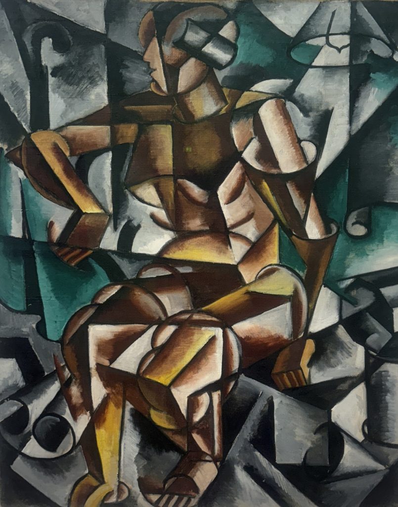 Portrait of a woman by Ljubow Popowa at Museum Ludwig in Cologne, Germany