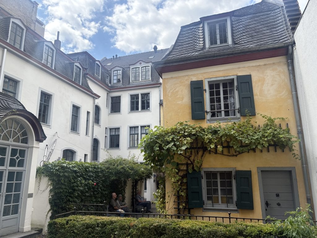 Courtyard of hte Beethoven-Haus in bonn, Germany
