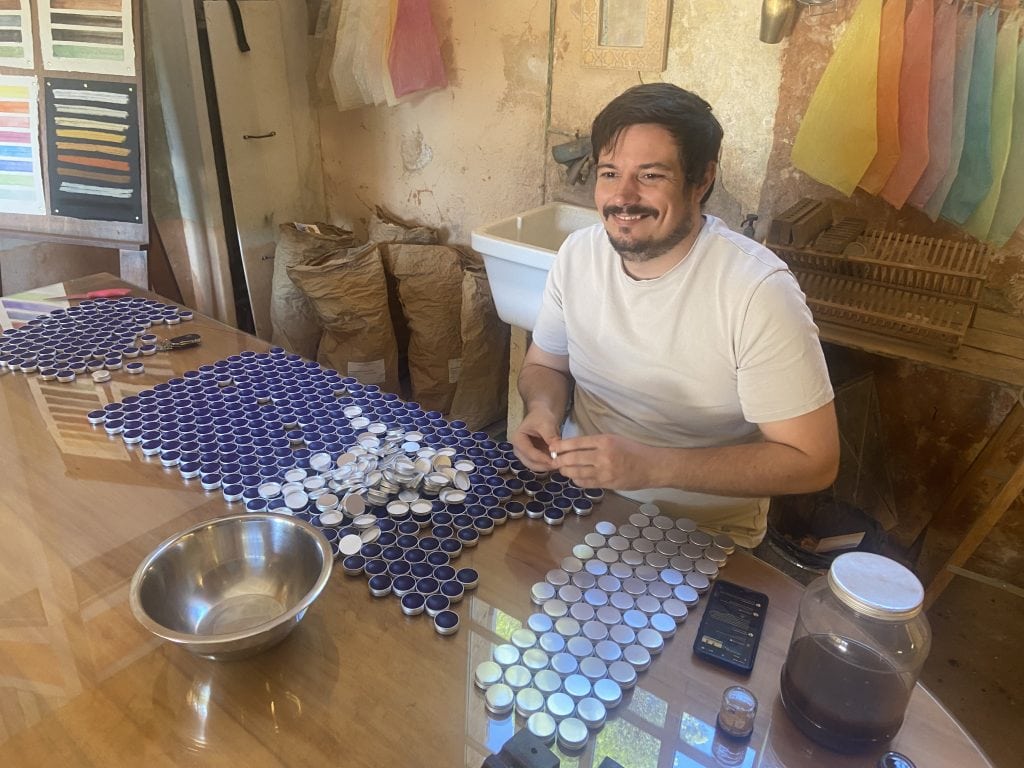 The attendant at the Ochre Museum near Roussillon