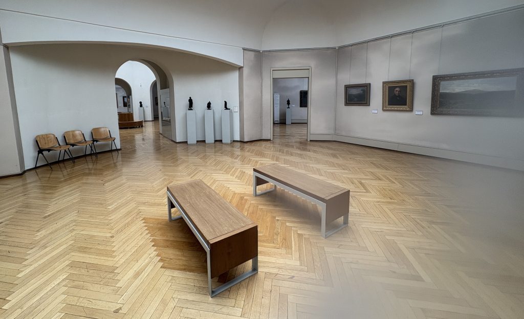 Gallery at the Galleria d’arte moderna Ricci Oddi in Piacenza