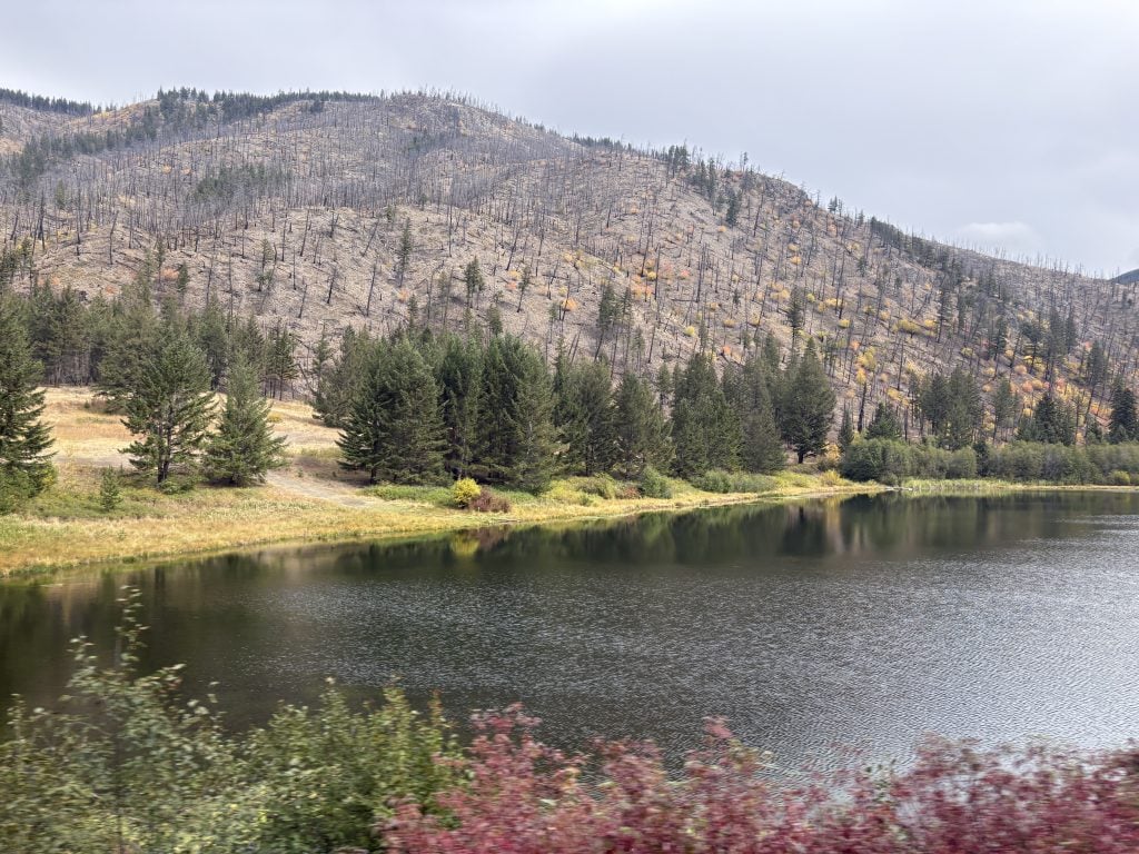 Lake in the Caribou en route to northern BC on the Rocky Mountaineer Rainforest to Goldrush journey