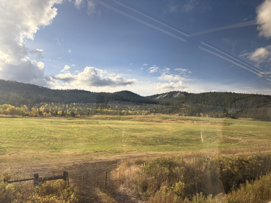 Fraser River in the desert en route to northern BC on the Rocky Mountaineer Rainforest to Goldrush journey