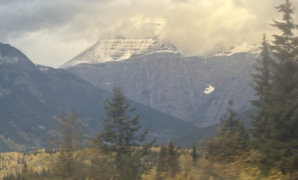 View of Mount Robson en route  from Quesnel to Jasper on the Rocky Mountaineer Rainforest to Goldrush journey