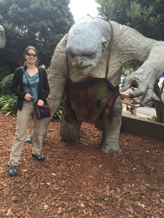 Model of a troll from Lord of the Rings outside Weta Workshop, one of the sites to see during a recommended one visit to Wellington